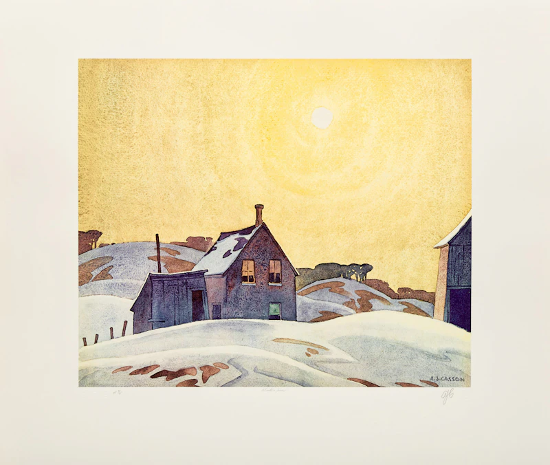 Alfred Joseph Casson, A.J. Casson: The Group of Seven Commemorative Anniversary Suite (Folio Two: Watercolours), folio of seven photolithographic reproductions - view 5