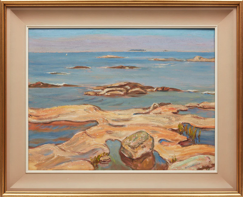 Alexander Young Jackson, Untitled (Go Home Bay, Georgian Bay), oil on canvas, circa 1958 - view 2