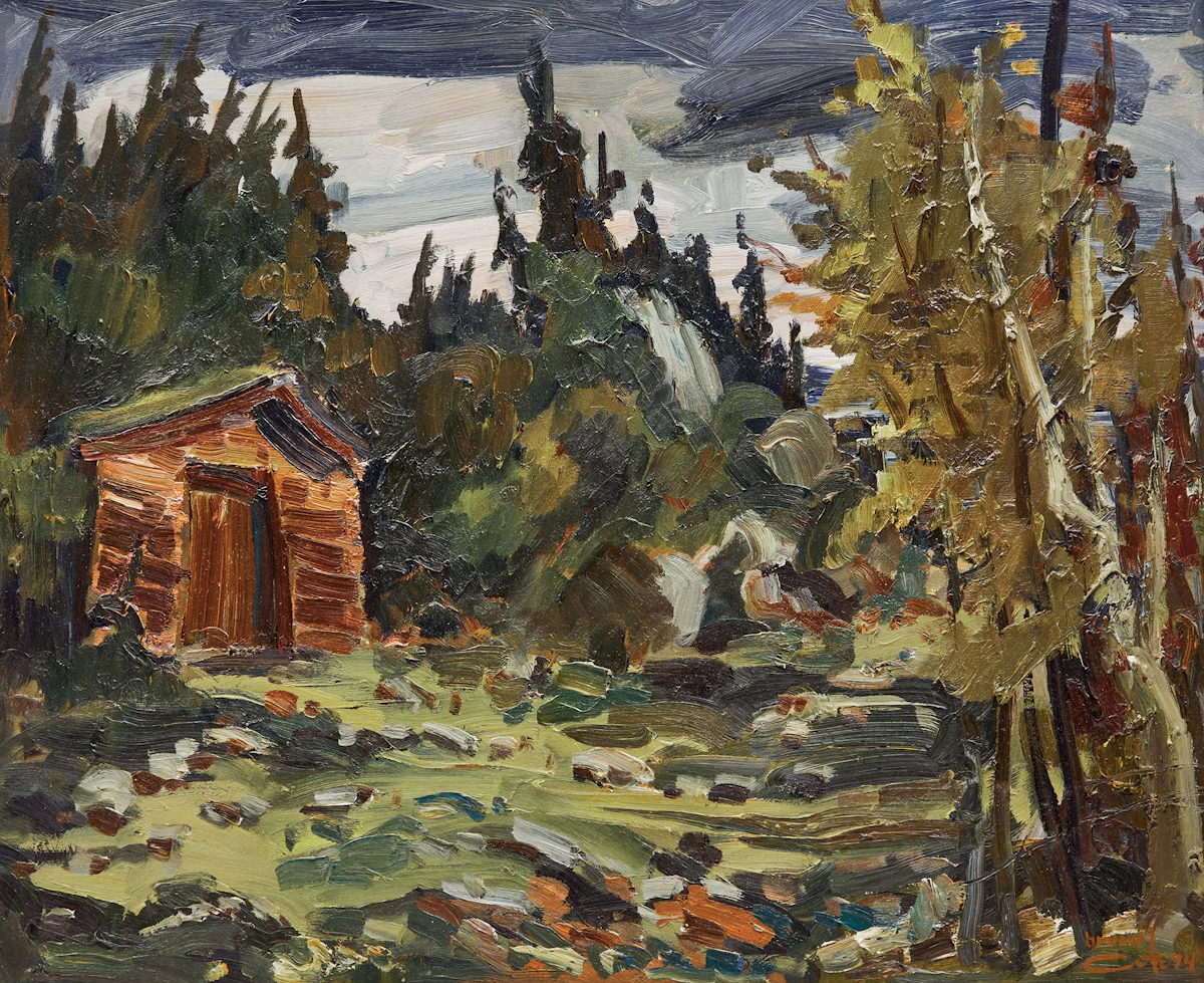 Bruno Côté, Caveau Cap-aux-oies, oil on board