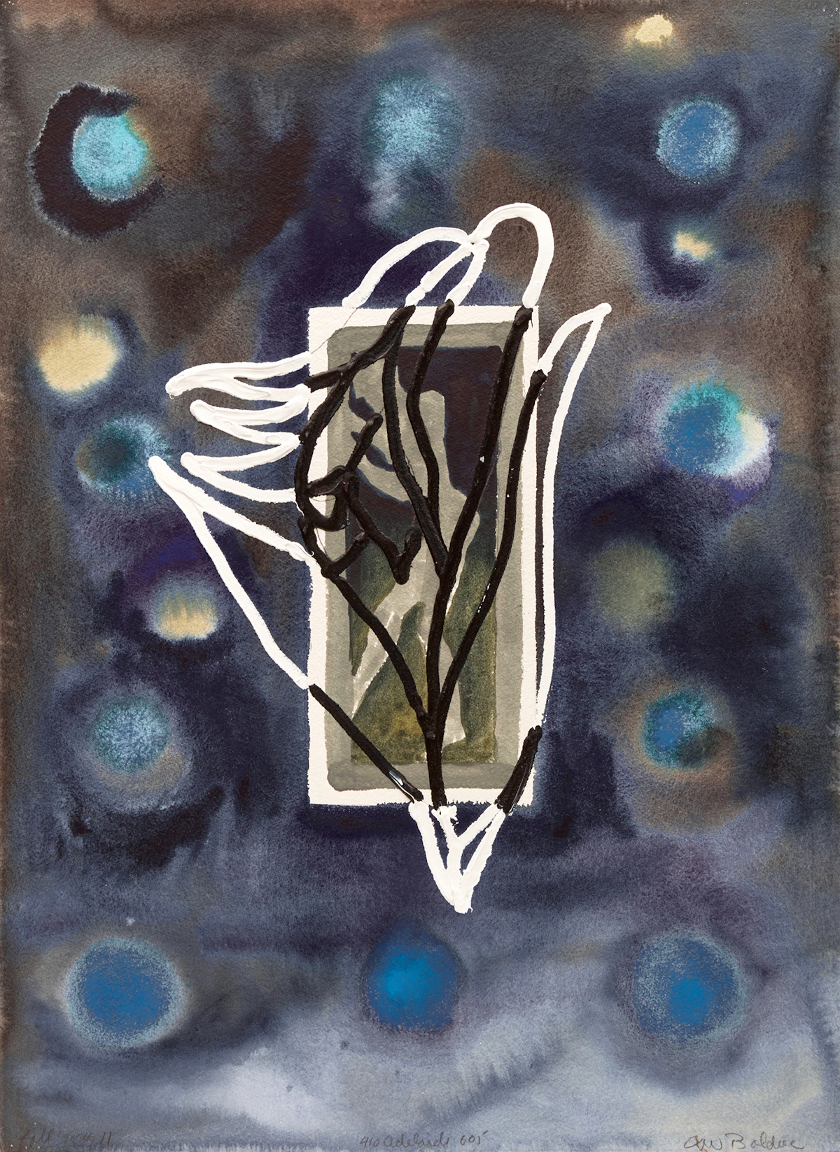 David Bolduc, 410 Adelaide #605, acrylic on paper, 1995
