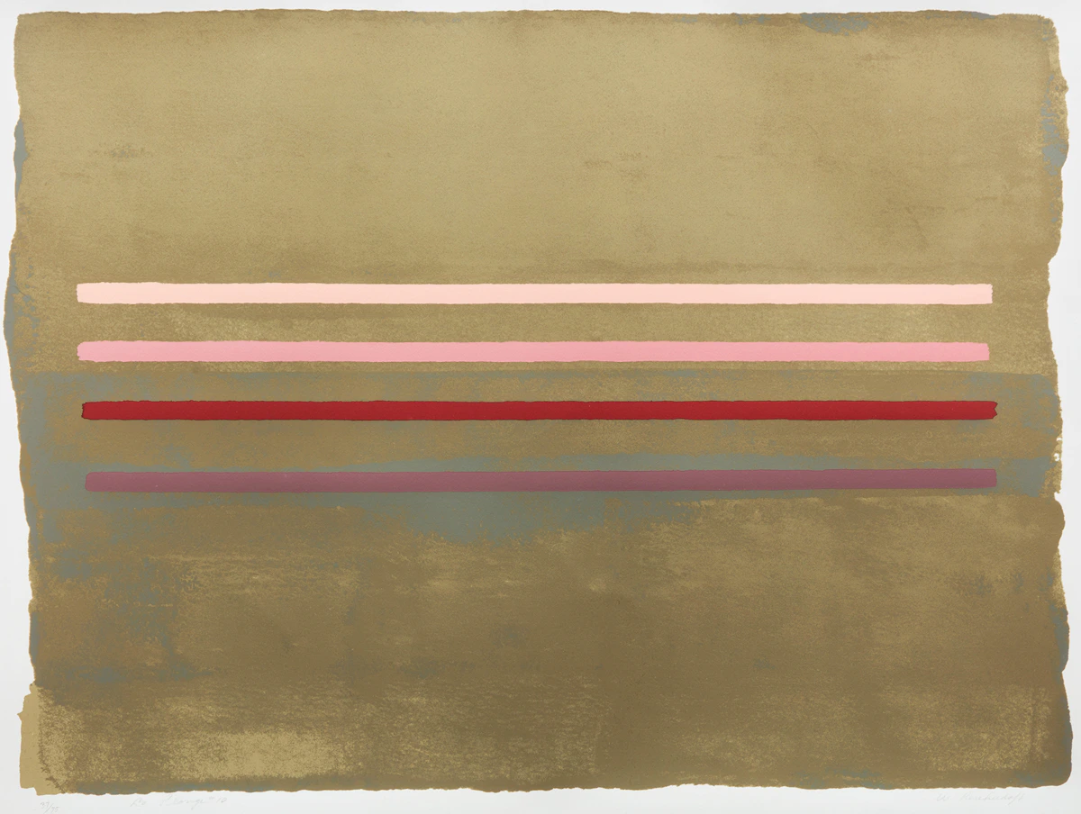 William Perehudoff, La Plonge #10, colour lithograph
