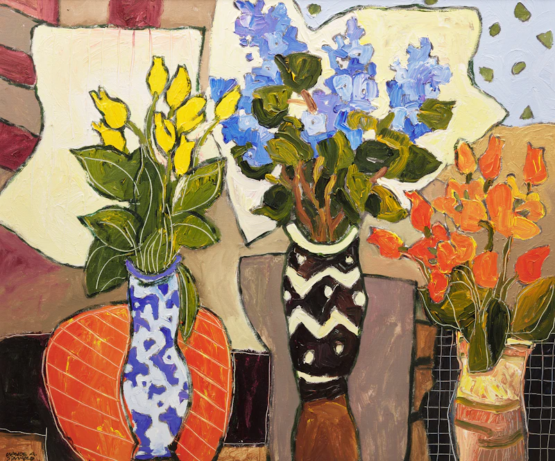 Tulips & Lilacs by Claude A. Simard