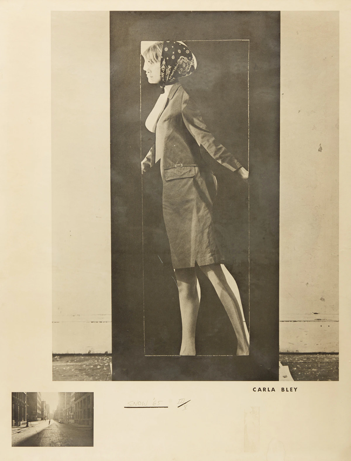 Michael James Aleck Snow, Carla Bley, photolithograph, 1965