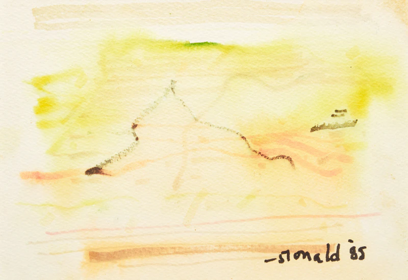 Two Untitled Watercolours by William Ronald