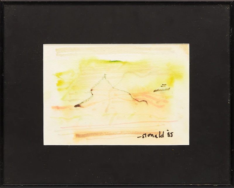 William Ronald, Two Untitled Watercolours, two watercolours, 1985 - view 2