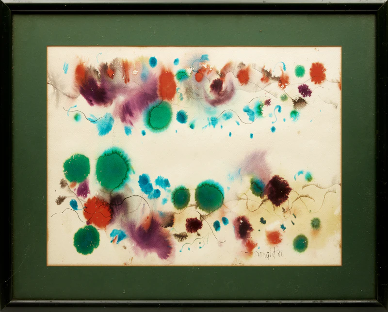 William Ronald, Untitled Abstract, watercolour on paper, 1980 - view 2