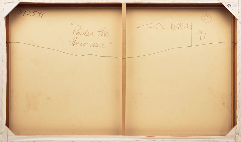 Christopher Allen Henry, Ponder the Innocence, oil on canvas, 1991 - view 2