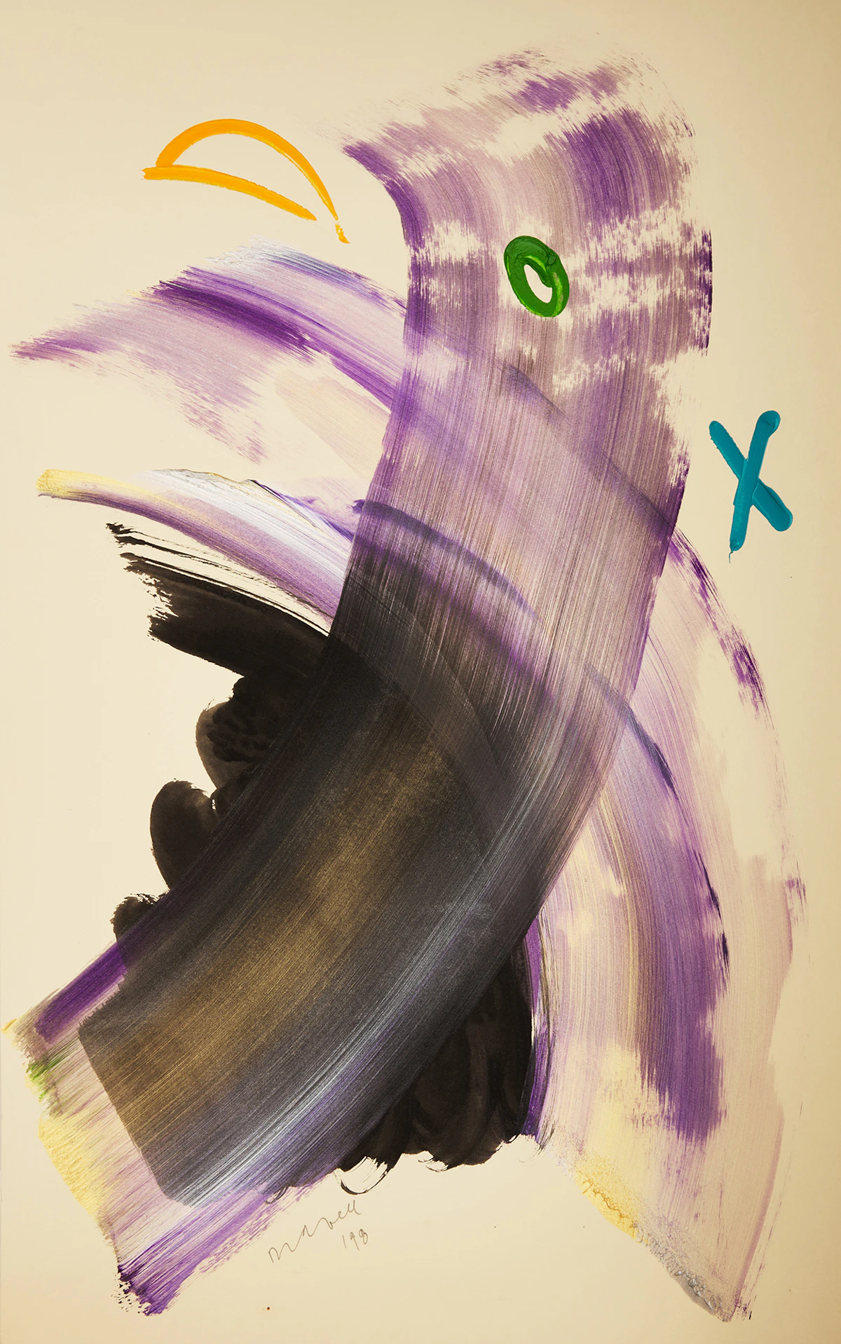 Joseph Drapell, Collection of Untitled Abstractions, six acrylics on paper