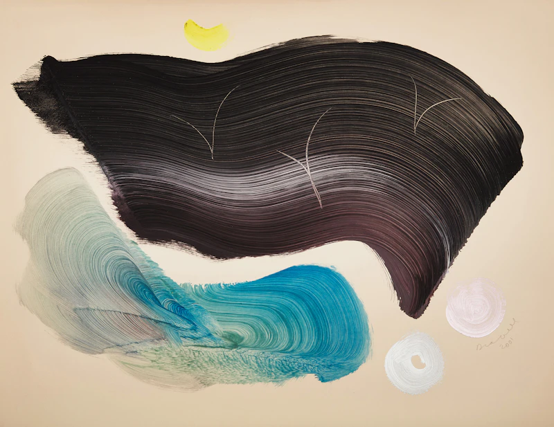 Joseph Drapell, Collection of Untitled Abstractions, six acrylics on paper - view 5