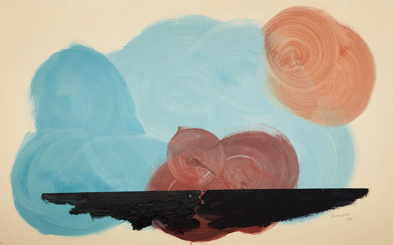 Joseph Drapell, Collection of Untitled Abstractions, six acrylics on paper - view 9