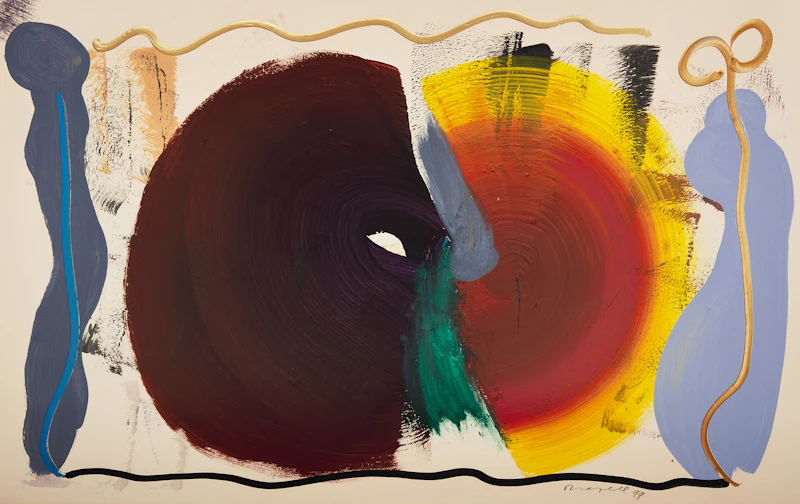 Joseph Drapell, Collection of Untitled Abstractions, six acrylics on paper - view 11