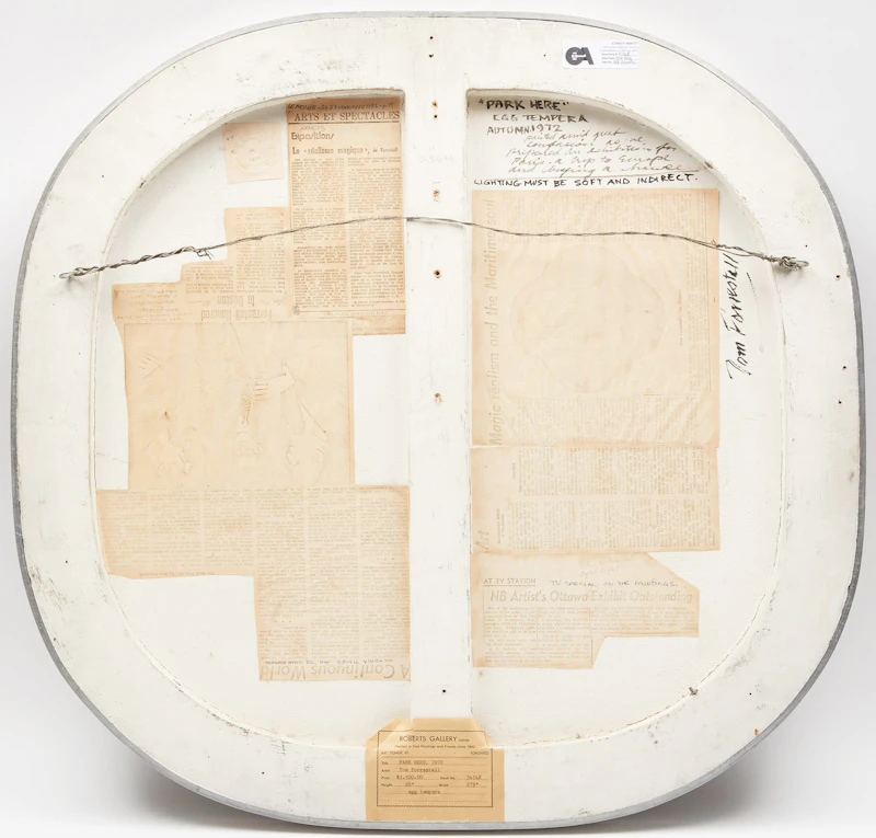 Thomas de Vany Forrestall, Park Here, egg tempera on board, 1972 - view 3