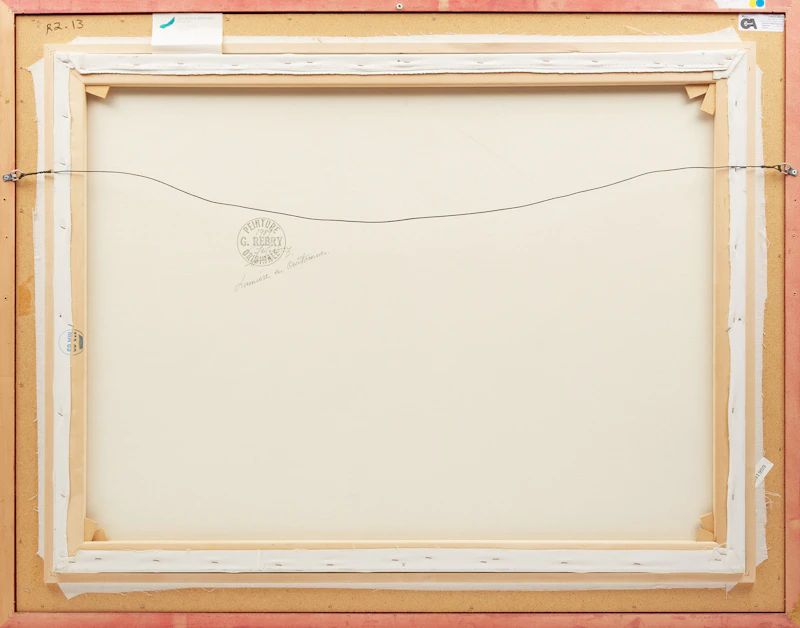 Gaston Rebry, Lumière en Automne, oil on canvas, 1989 - view 3