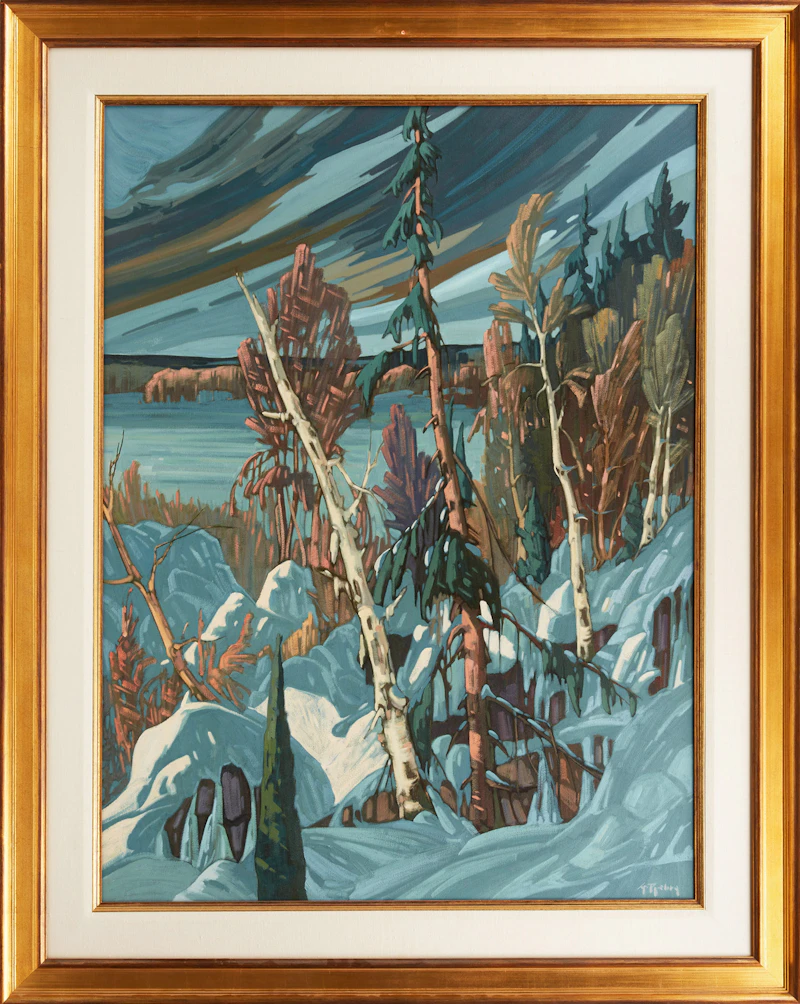 Gaston Rebry, Hiver a l’infini, oil on canvas - view 2