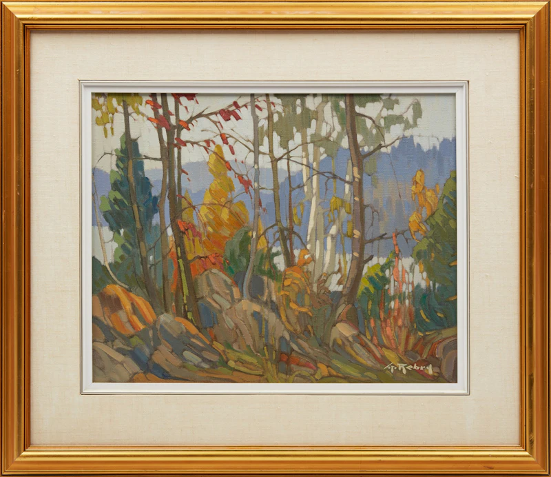 Gaston Rebry, Au bord de la forest (Edge of the Forest), oil on canvas, 1986 - view 2