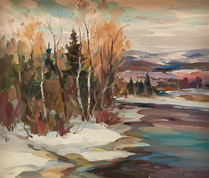 Hiver à la Rivière Noire by Umberto Bruni