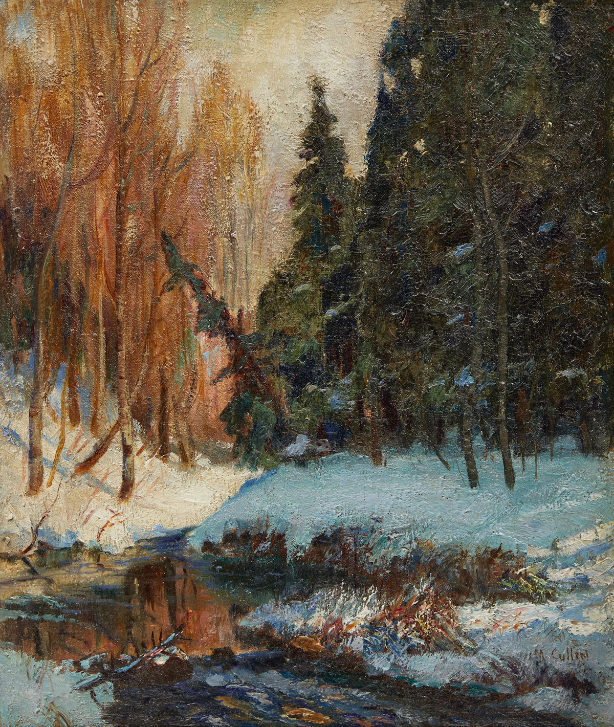Maurice Galbraith Cullen, The Little Cache River, oil on canvas, circa 1922