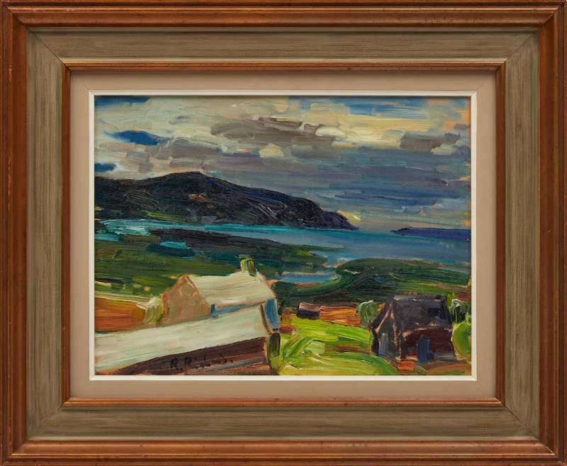 René Richard, Baie Saint-Paul, oil on board - view 2