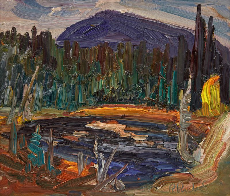 René Richard, Untitled Landscape, oil on board