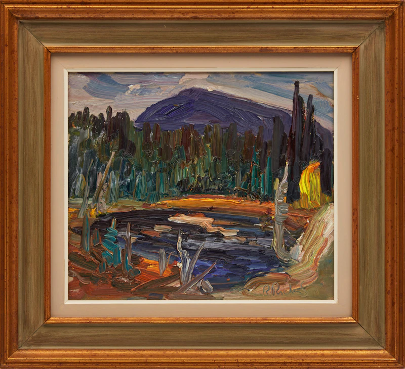René Richard, Untitled Landscape, oil on board - view 2