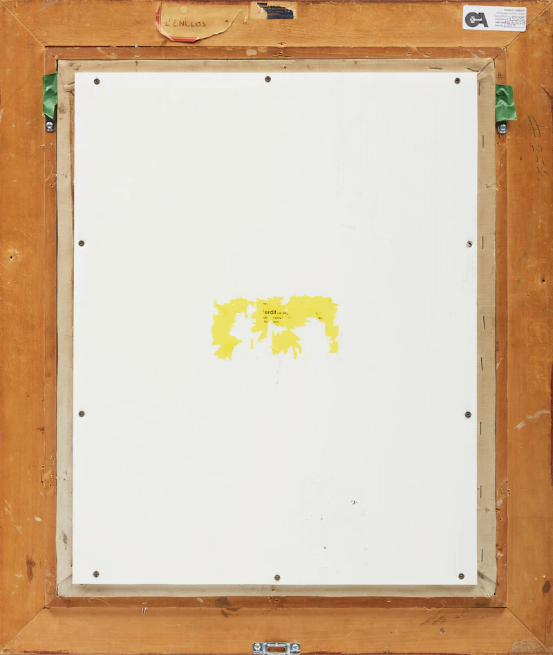 Adrien Hébert, L’enclos, oil on canvas - view 3