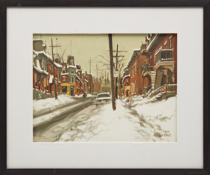 John Little, Rue Champlain, Montreal, oil on canvas, 1968 - view 2