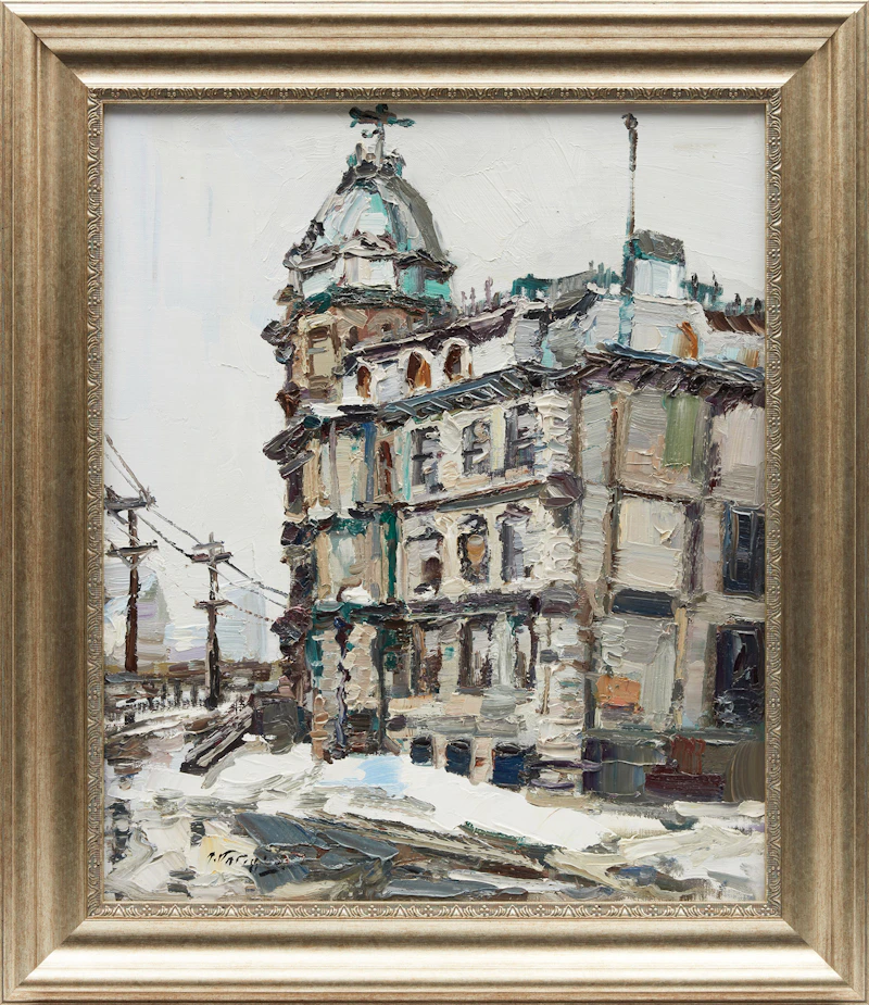 Armand Tatossian, Street Scene, oil on canvas - view 2