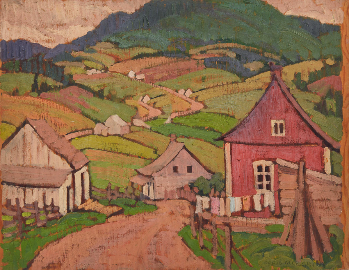 Doris Jean McCarthy, Quebec Near Petit Rivière, oil on board, 1933