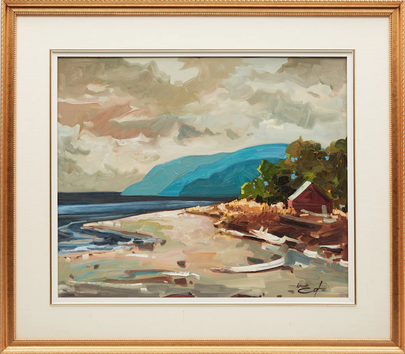 Bruno Côté, Forillon, Gaspésie, oil on board, 1988 - view 2