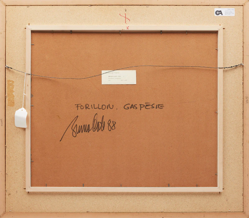 Bruno Côté, Forillon, Gaspésie, oil on board, 1988 - view 3