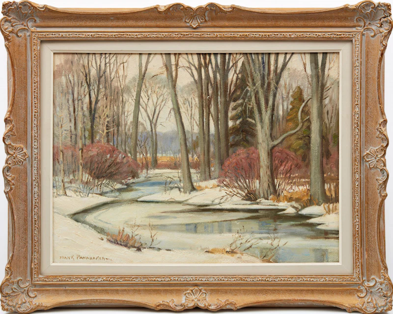 Frank Shirley Panabaker, March, Near Rockton, oil on masonite - view 2