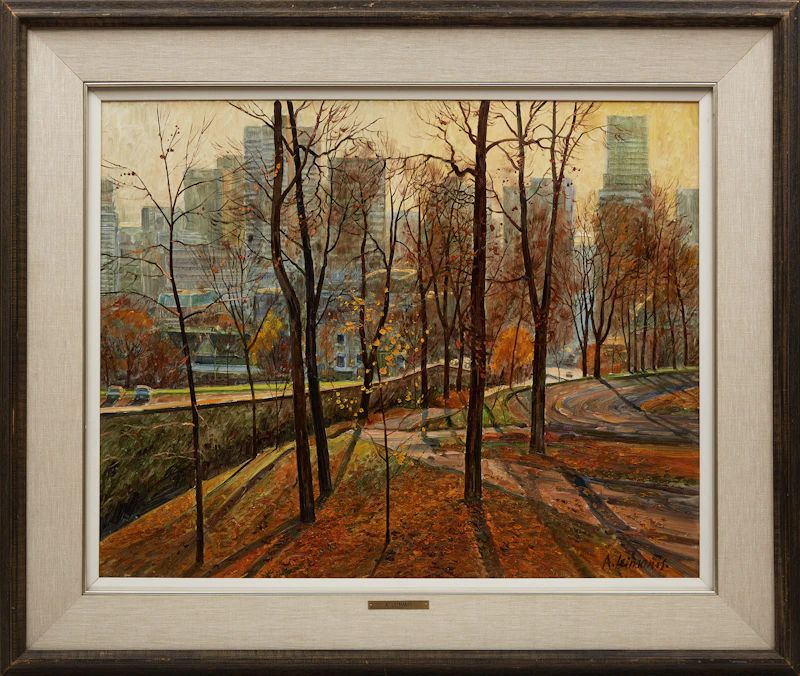 Andris Leimanis, Late Fall, oil on board, 1977 - view 2