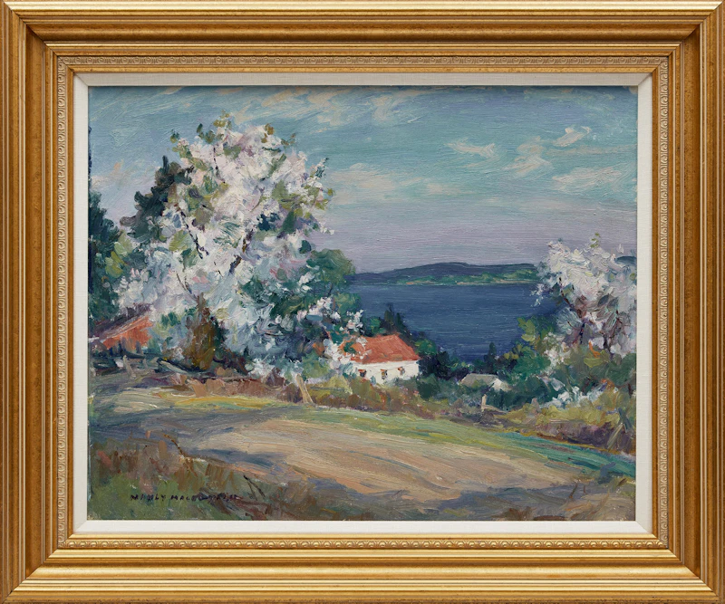 Manly Edward MacDonald, Blossoms, Hay Bay, oil on canvas board - view 2