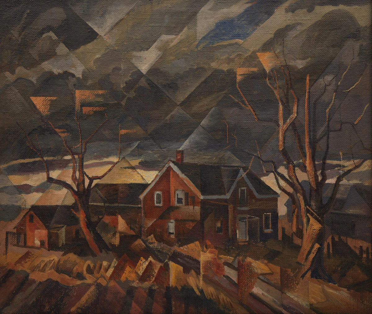 Frederick Alexander Fraser, Untitled (Before the Storm) , oil on canvas, circa 1950