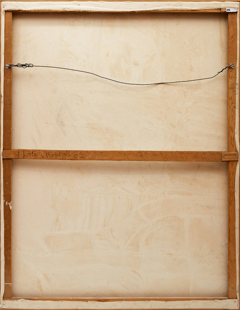 Vicky Marshall, Late, oil on canvas, 1982 - view 3