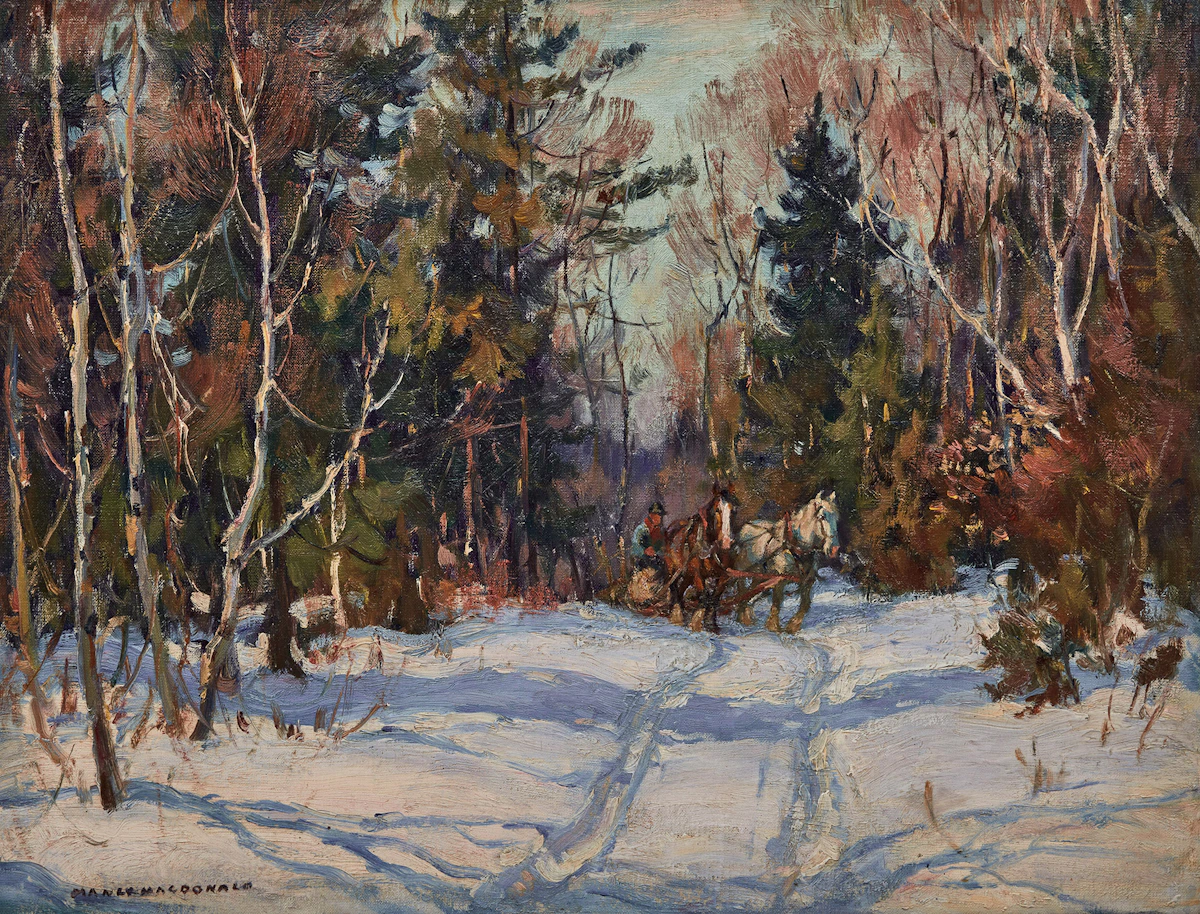Manly Edward MacDonald, Bush Road, oil on canvas