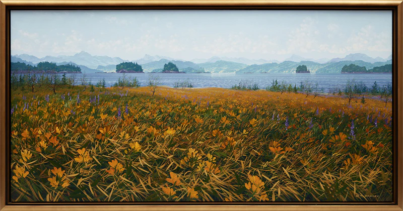 Randolph Parker, The Satellite Islands, acrylic on canvas, 2006 - view 2