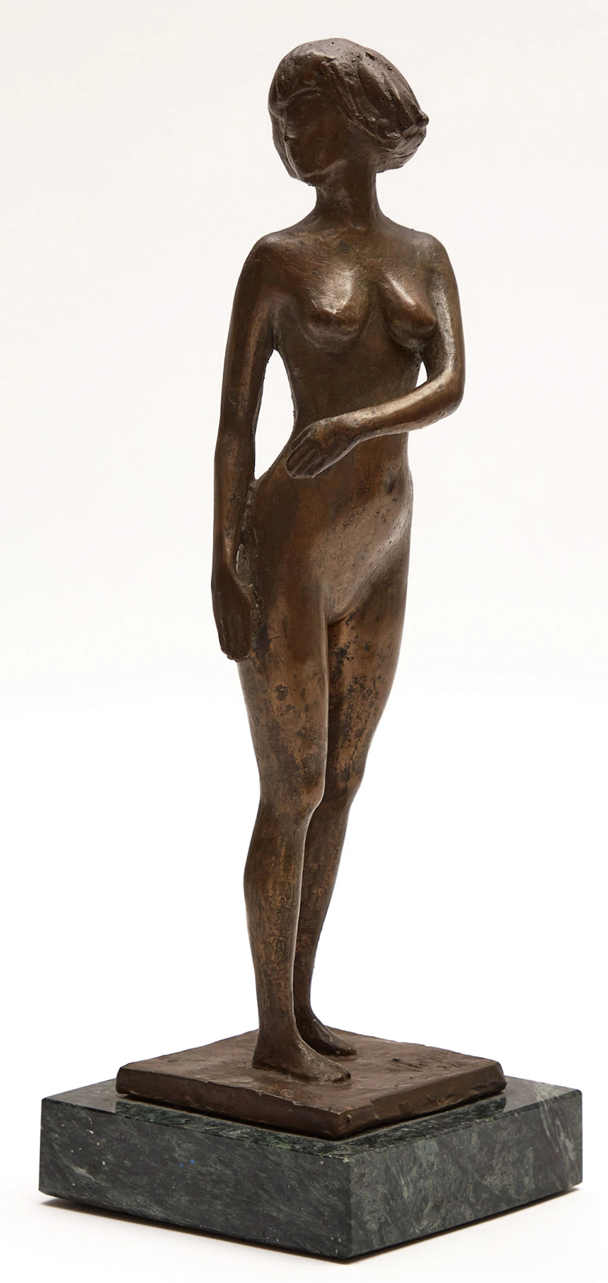 William Hodd McElcheran, Female Nude, Standing, bronze with marble base, 1969