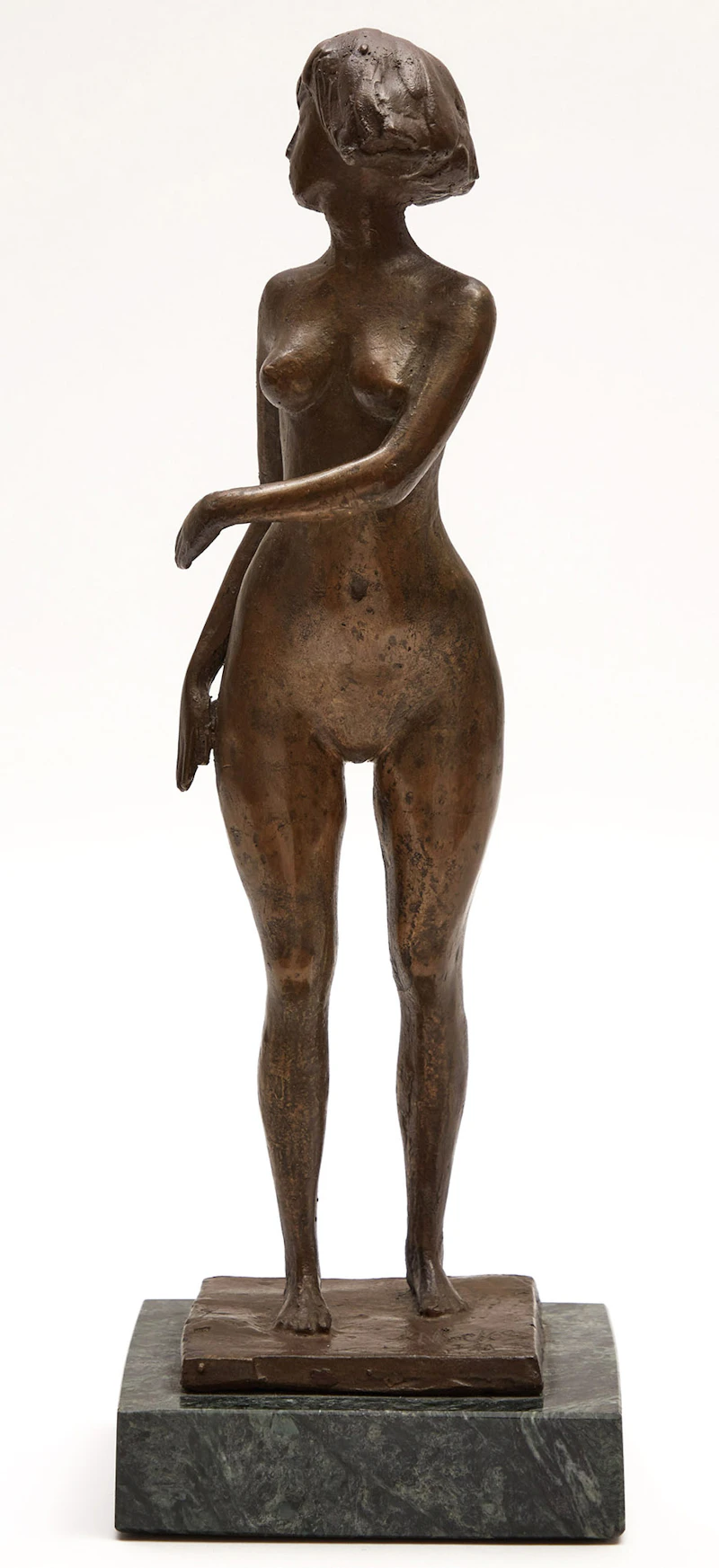 William Hodd McElcheran, Female Nude, Standing, bronze with marble base, 1969 - view 2