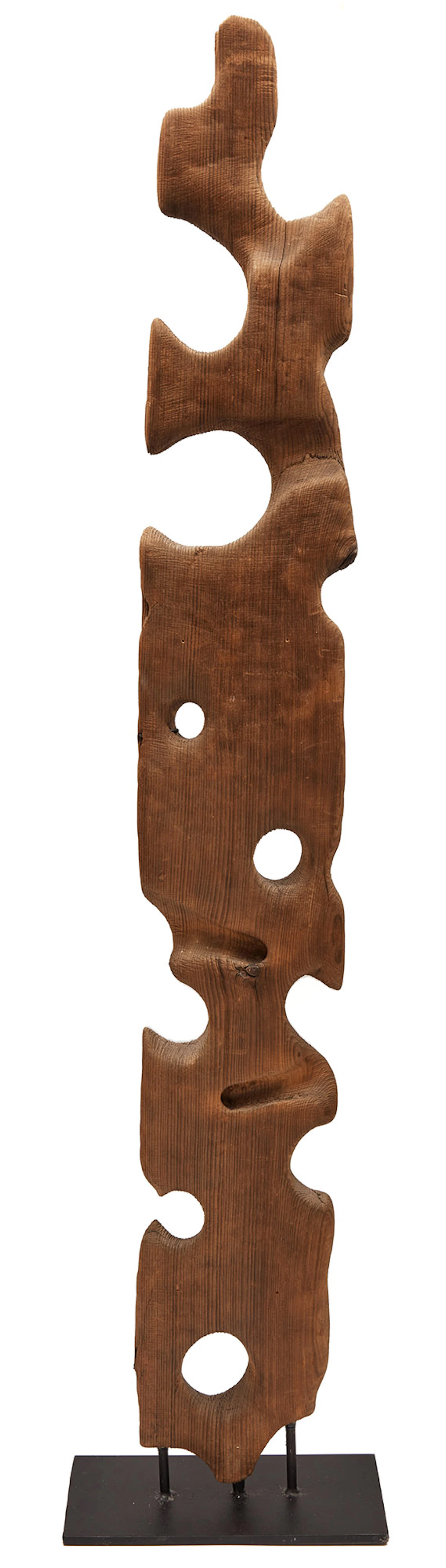 Armand Vaillancourt, Untitled, wood, 1970