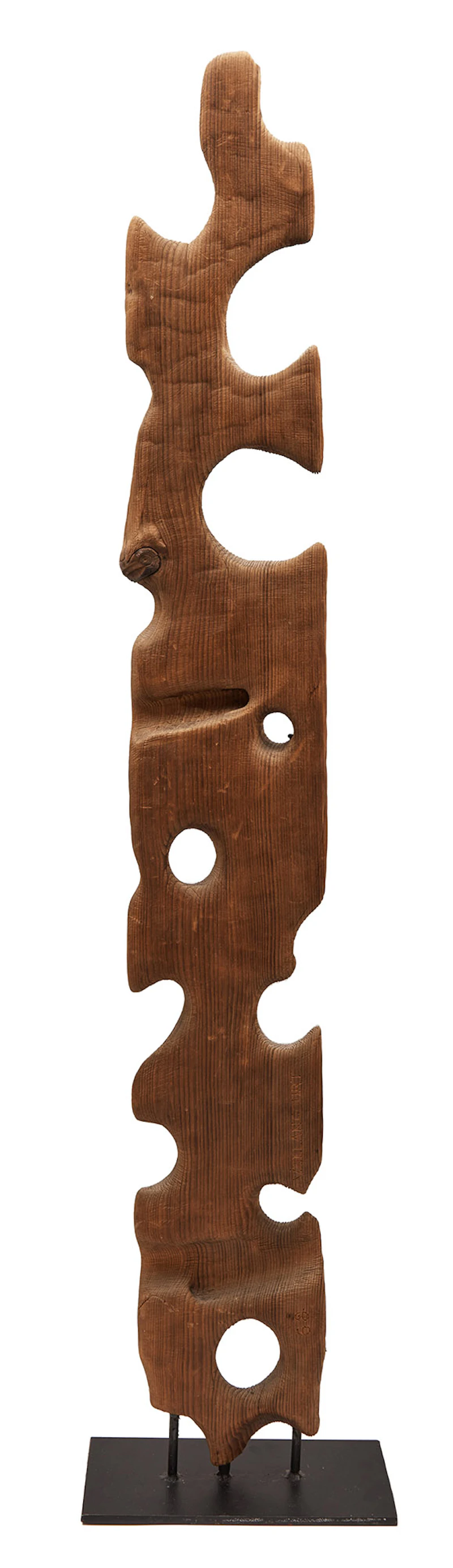 Armand Vaillancourt, Untitled, wood, 1970 - view 4