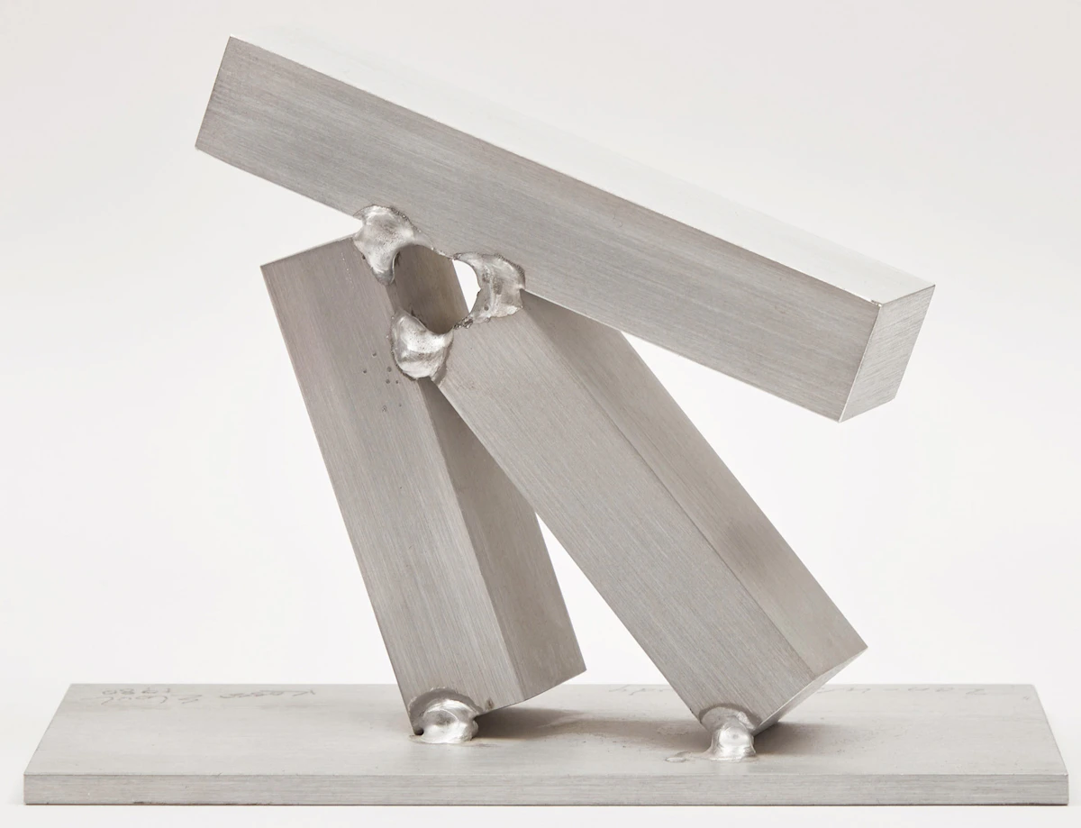 Kosso Eloul, “Zen West” Study, brushed aluminum, 1980