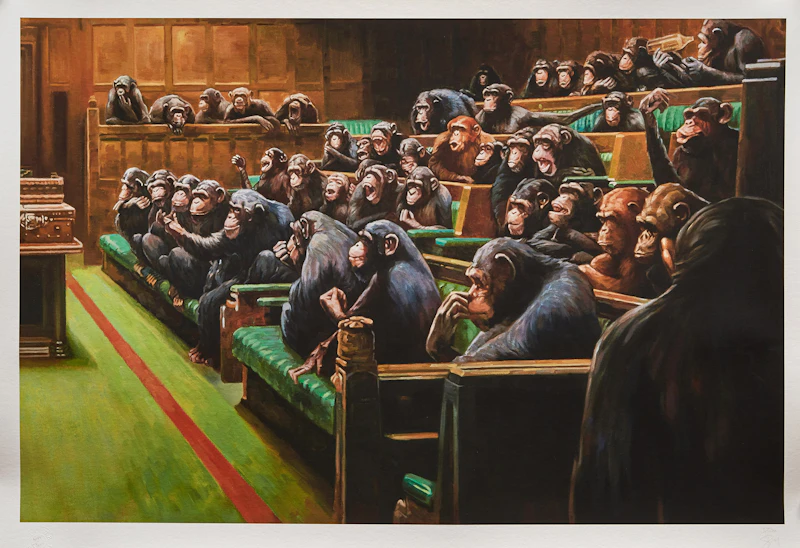 Mason Storm, Monkey Parliament, colour giclée on Hahnemuhle paper, 2022 - view 2