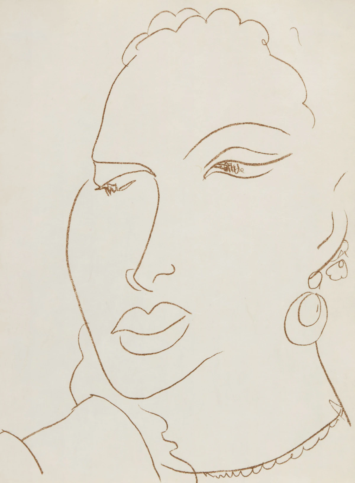 Henri Matisse (After), Portrait of a Woman, lithograph on Japon nacré