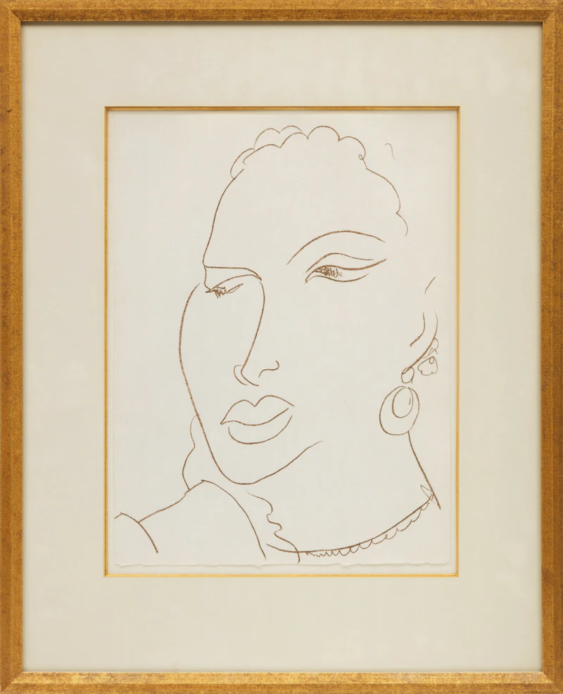 Henri Matisse (After), Portrait of a Woman, lithograph on Japon nacré - view 2