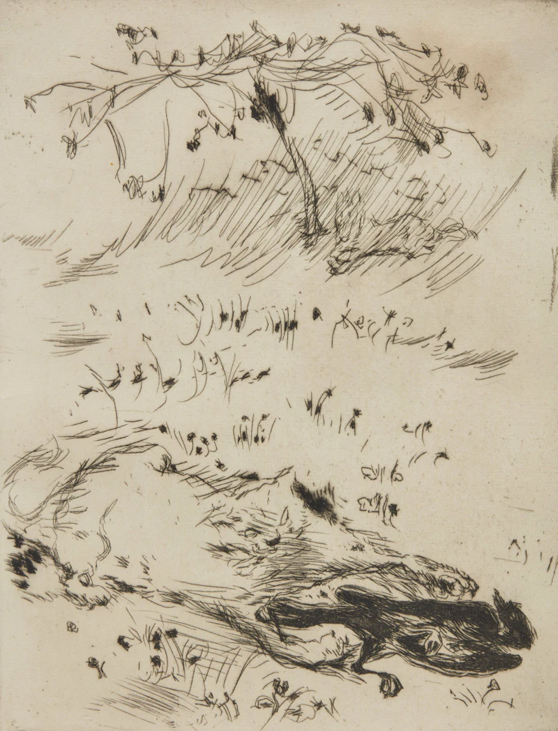 Cat and Bird by Pierre Bonnard