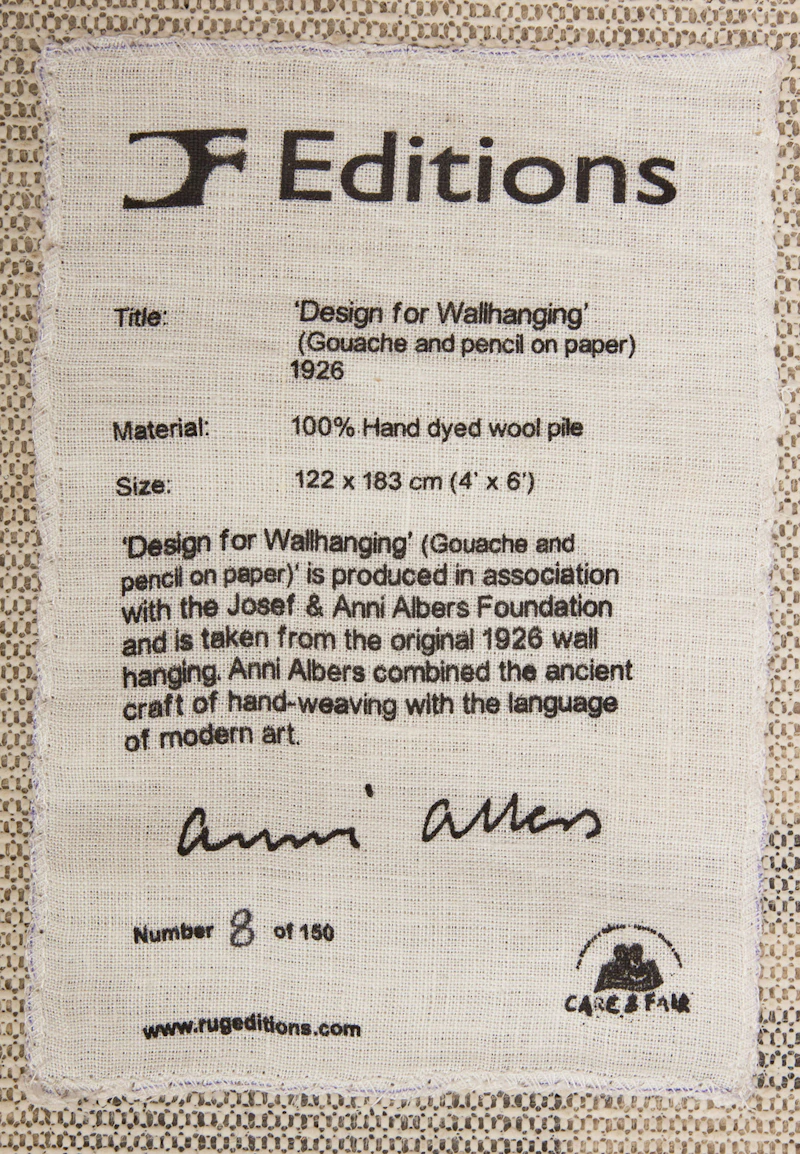 Anni Albers (After), Design for Wall Hanging, rug - view 3