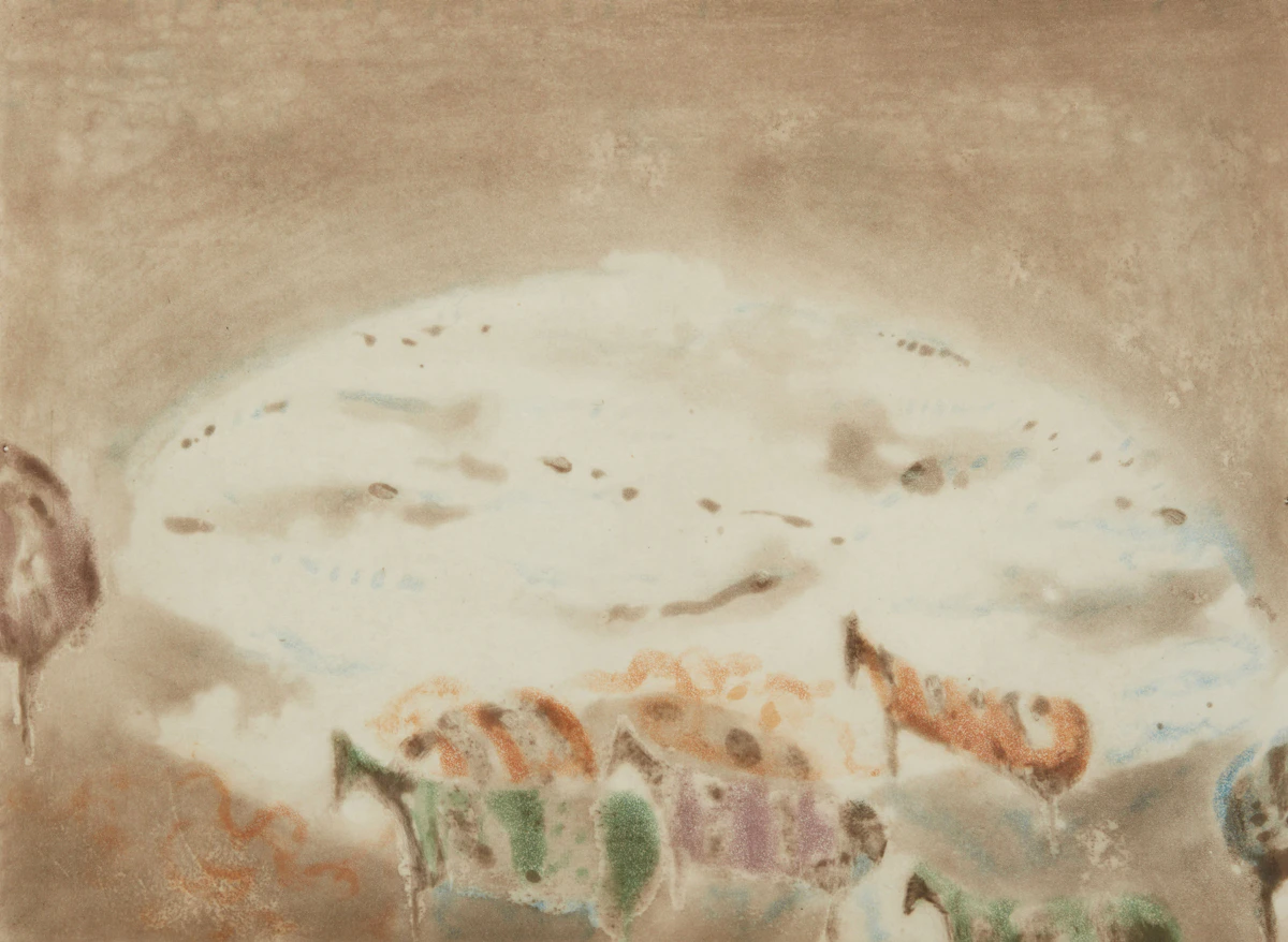 Zoran Antonio Mušič, From Cavalinni Series, colour aquatint, 1967