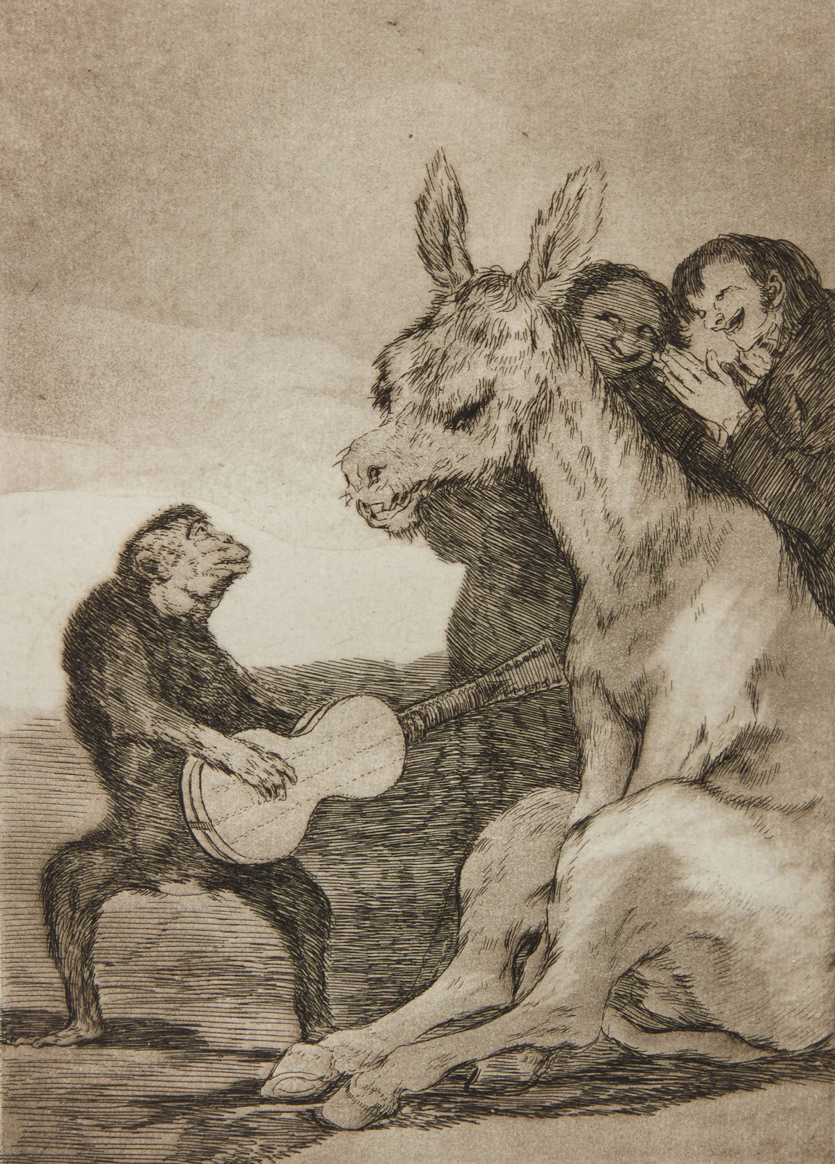 After Francisco Goya, Brabisimo! from Los Caprichos, etching