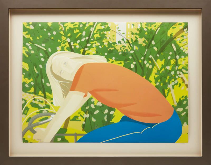 Alex Katz, Bicycle Rider from, New York: Eight Contemporary Artists Celebrate Their City (Schröder 154), colour lithograph, 1982 - view 2